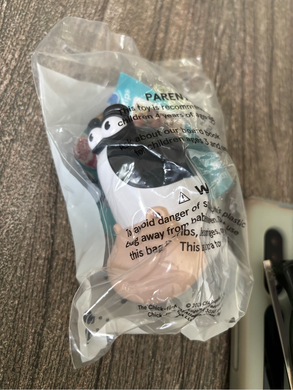 Chick-fil-A  Toy - Black White cow